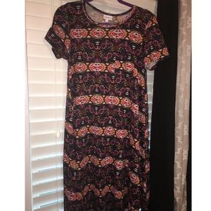 LulaRoe Carly in colorful floral print